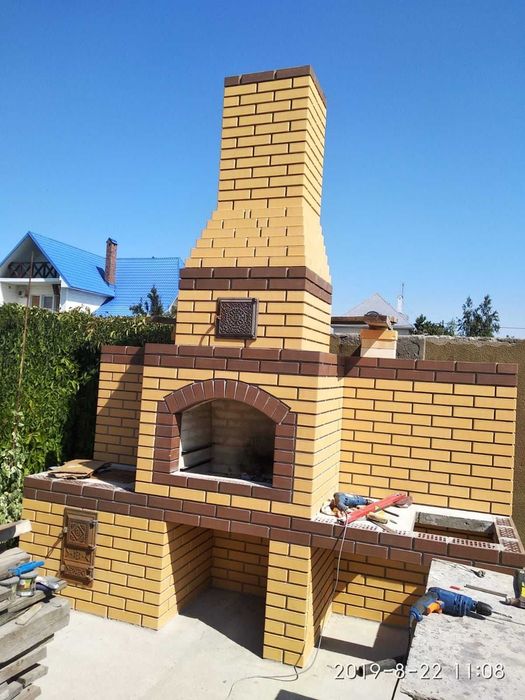 kominek murowany zewnętrzny GRILL wędzarnia kompleksowy MONTAŻ