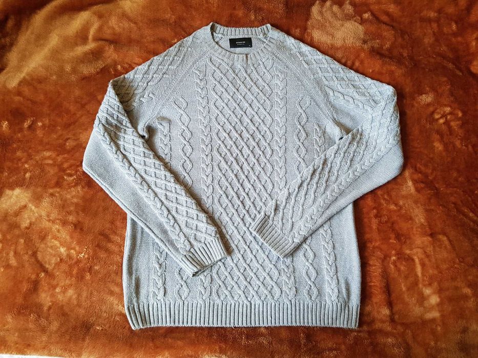 Klasyczny sweter męski Reserved XL szary