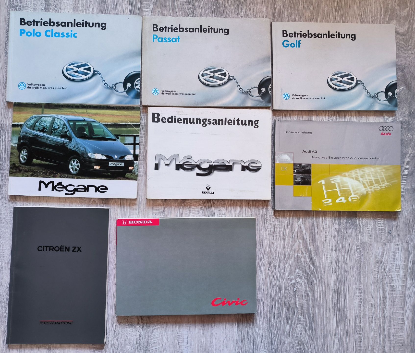Audi A3 fabryczna instrukcja obsługi po niemiecku 1996