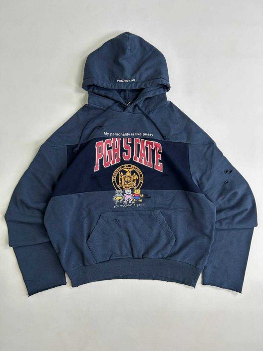 Project GR Grailz худі худи синяя кофта синя distressed opium y2k rap