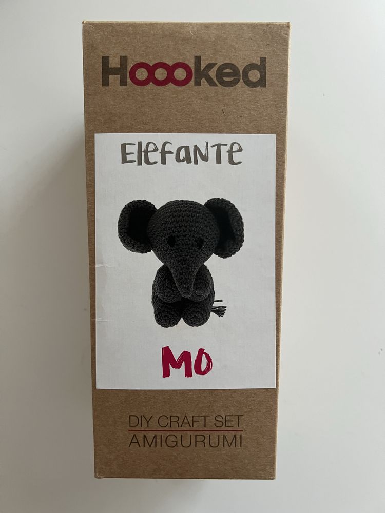 Hooked kit tricot elefant