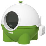 PawHut Kuweta dla kotów, z pokrywą, łopatką, dla kotów do 4 kg