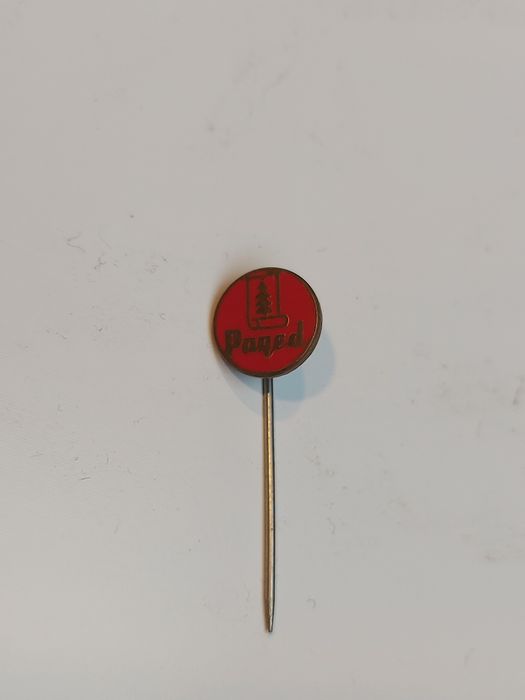 Nr 68: Znaczek metalowy wpinany w klapę PAGED