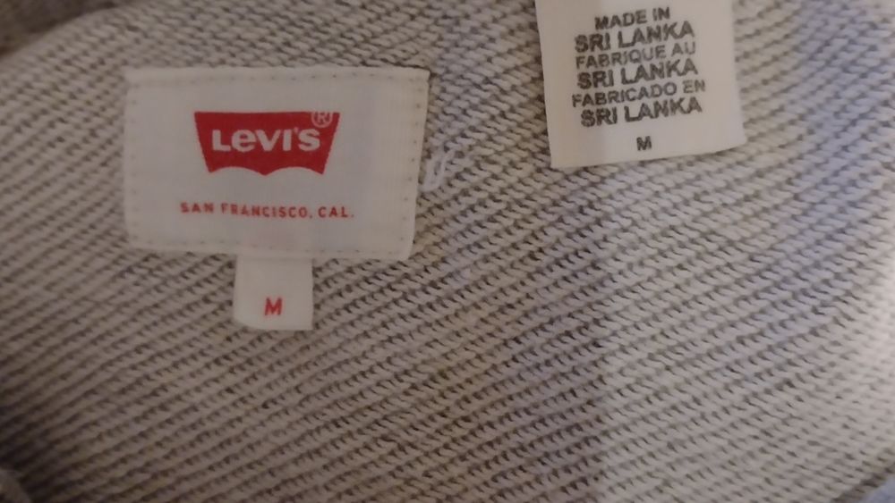 Świetna bluza z kapturem ,męska, LEVIS, roz.M,szara