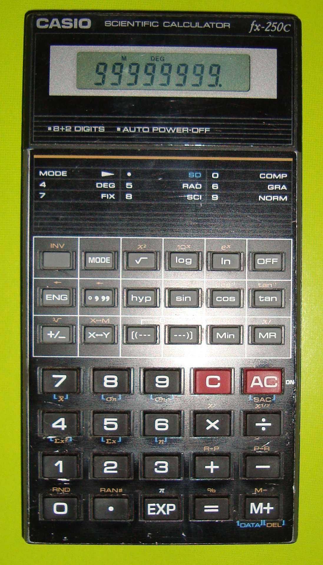 Научный инженерны калькулятор scientific calculator Casio fx-250 Japan