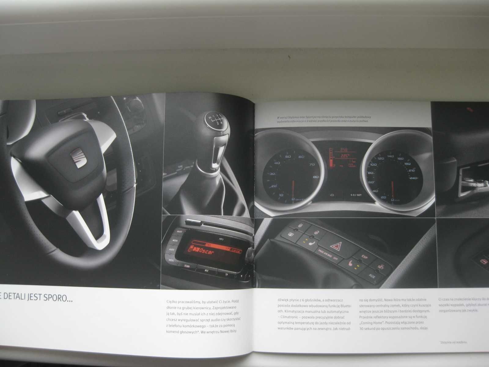 SEAT IBIZA IV Prospekt Katalog Seat Ibiza 6J 2008 PL