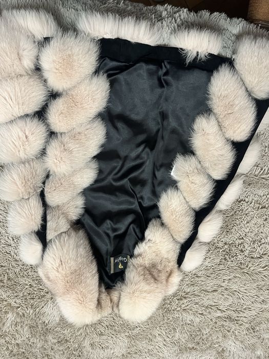 Натуральна жилетка -песець