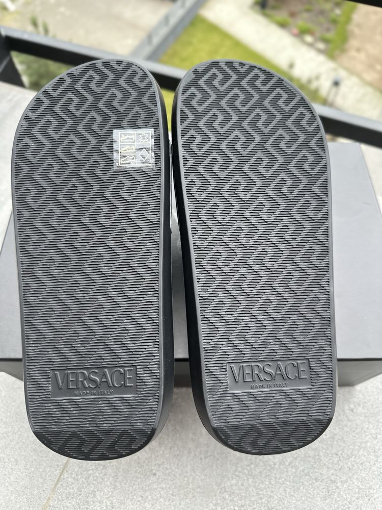 Тапки VERSACE black/white