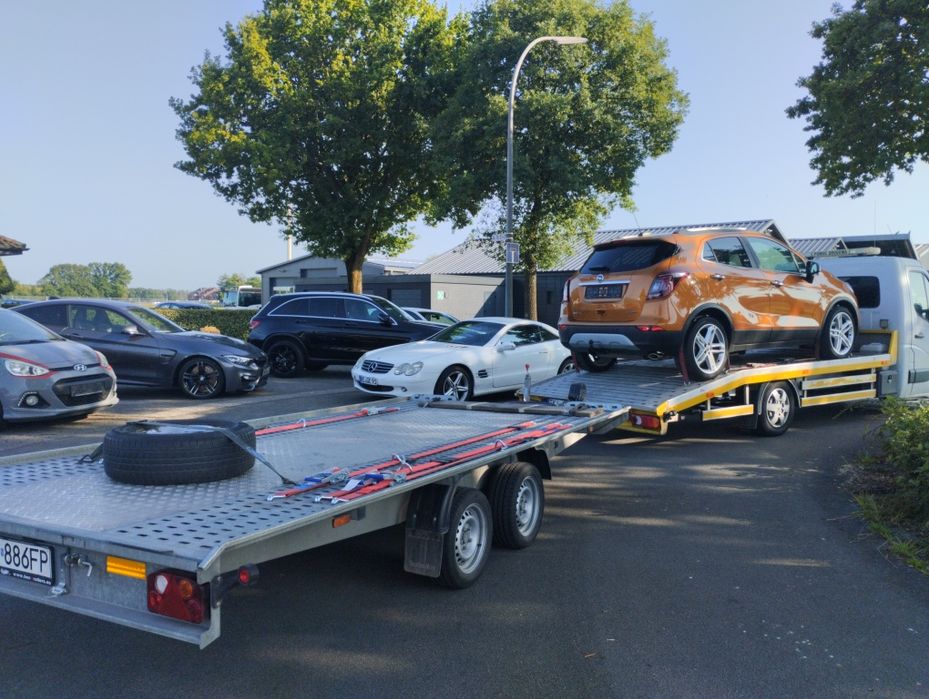 Transport aut maszyn budowlanych motocykli Belgia Holandia Niemcy