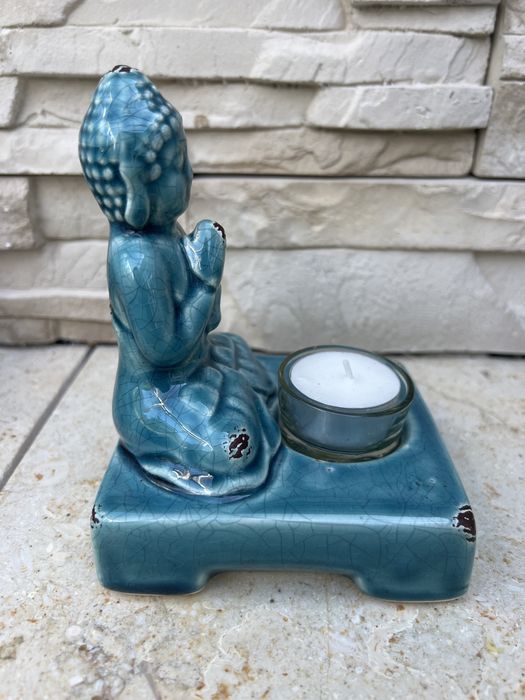 Home&you modlący sie ceramiczny Budda swiecznik