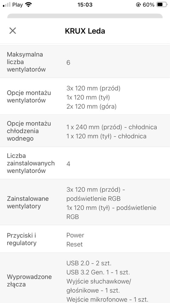 Obudowa do komputera KRUX Leda