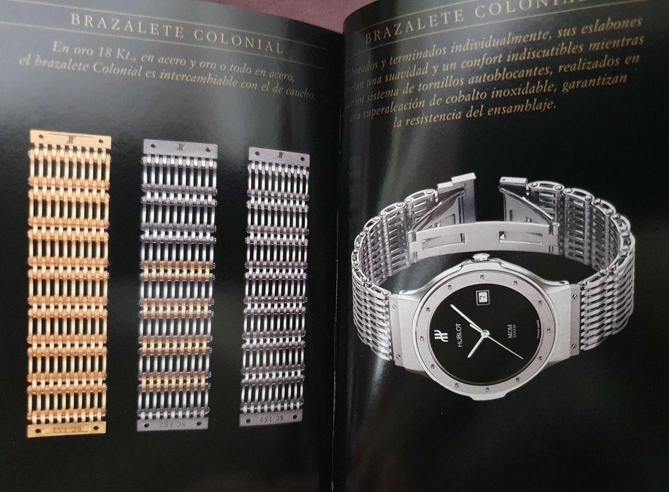 HUBLOT - MDM Geneve - Catálogo / Livro Oficial de Relógios - vintage