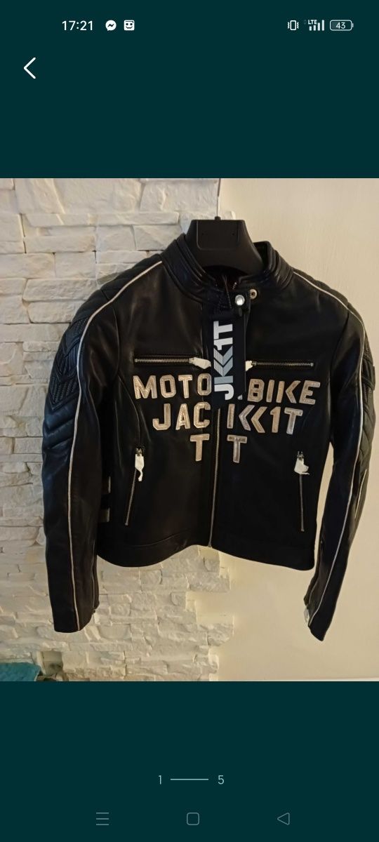 Kurtka damska skóra naturalna motocyklowa M Jack1It