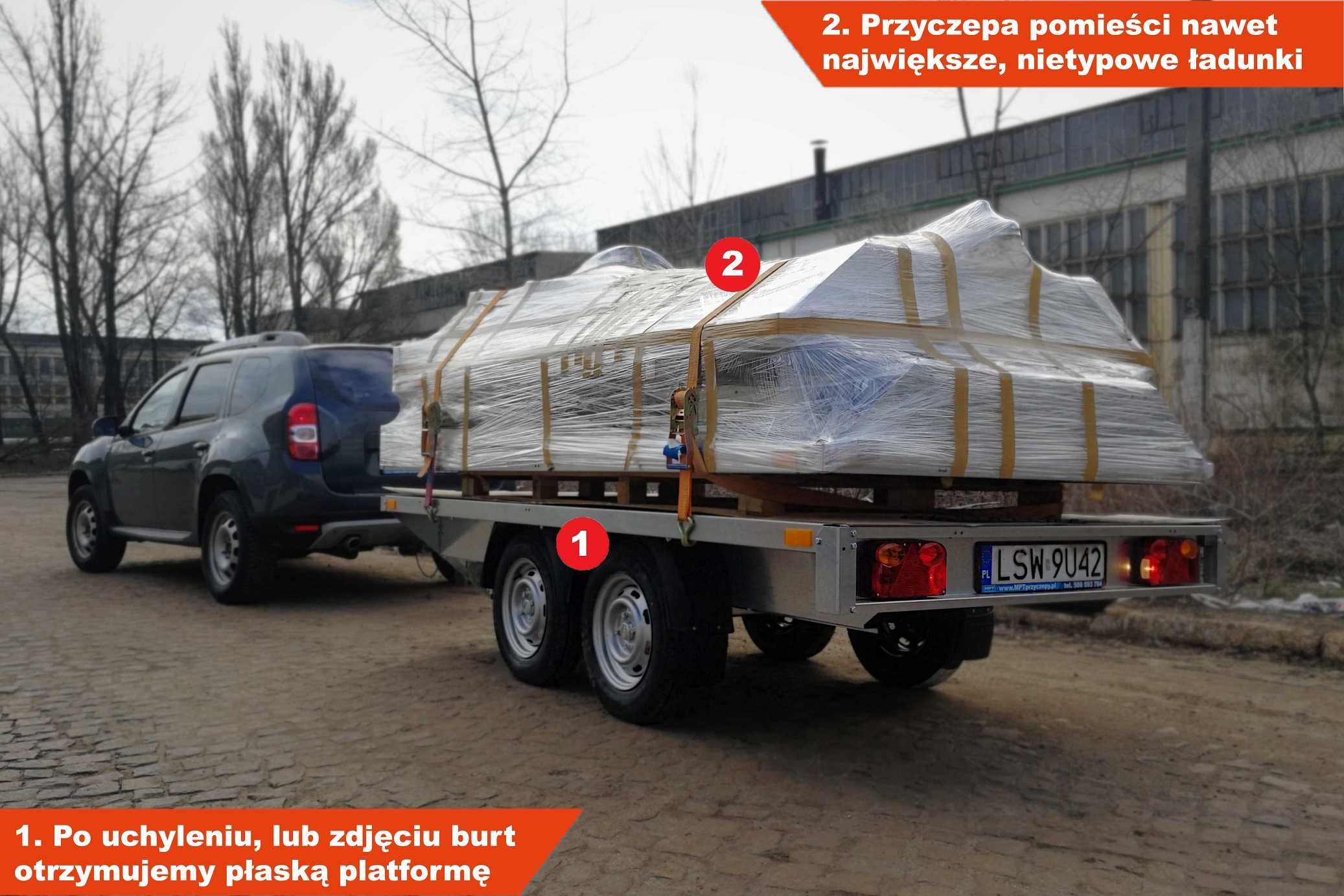 Przyczepa lekka 3x1,5 koła pod spodem Faro Magicus Transporter Knott