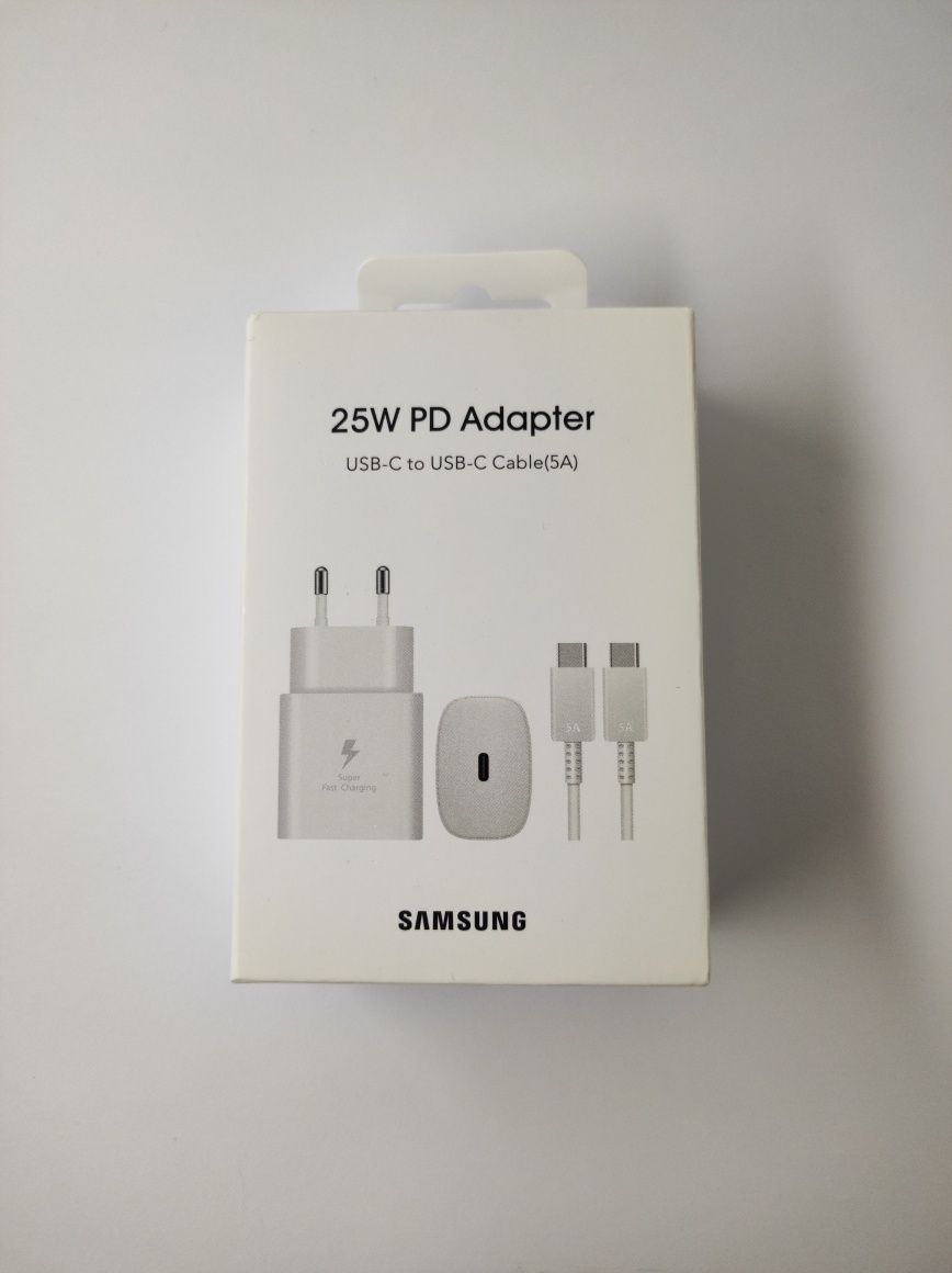 Зарядний комплект Samsung 25w/Зарядка самсунг/кабель+блок/Fast charge