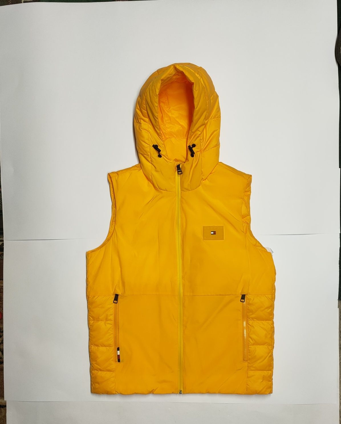 Bezrękawnik Tommy Hilfiger kamizelka męska żółta pomarańczowa r. M