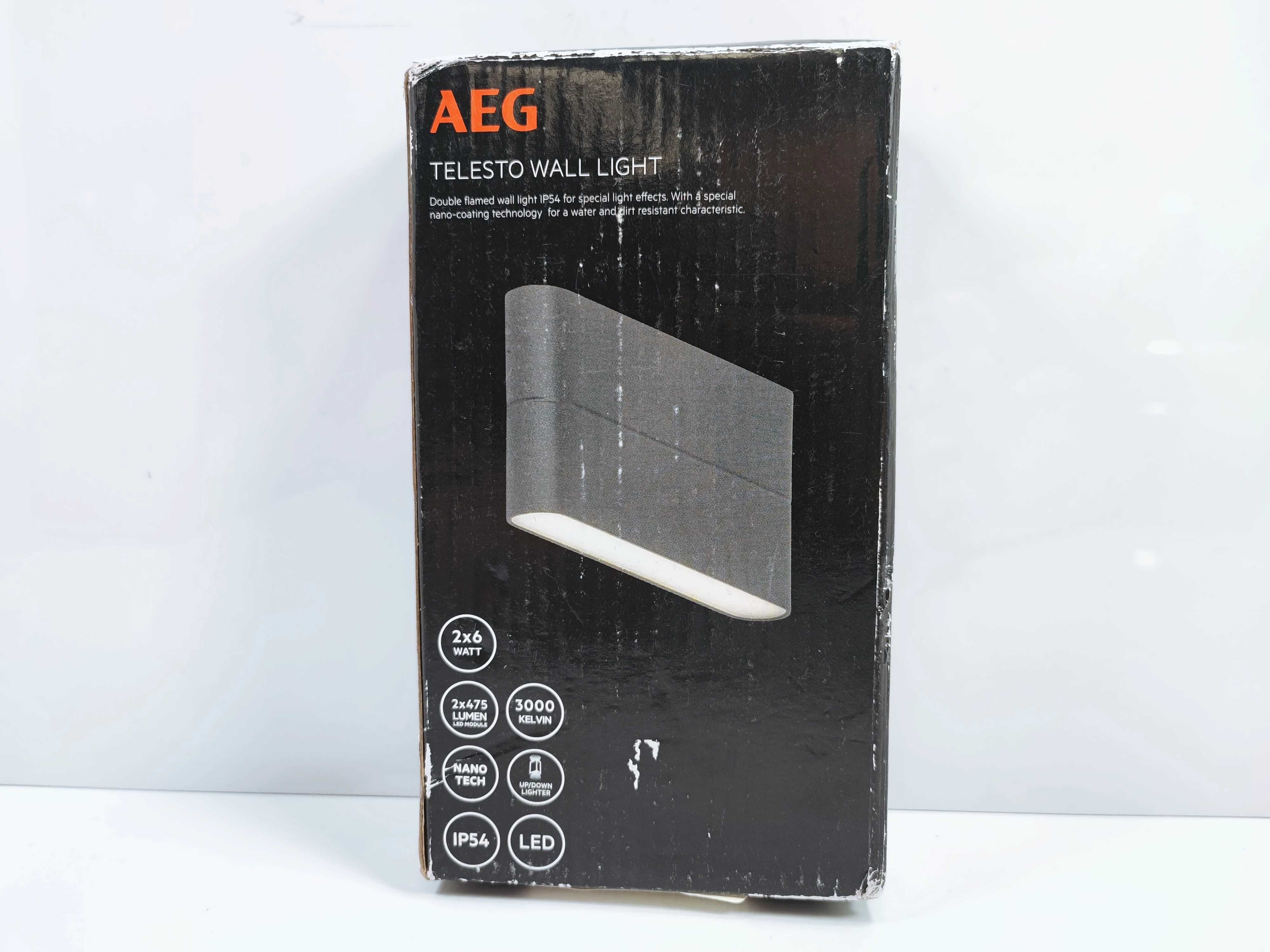 Lampa AEG TELESTO ściennna LED 2-P