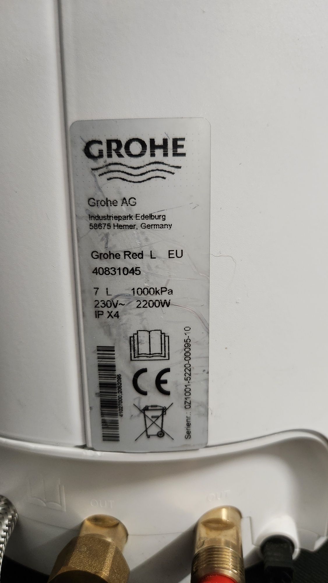 GROHE Red bojler kaper przyczepa