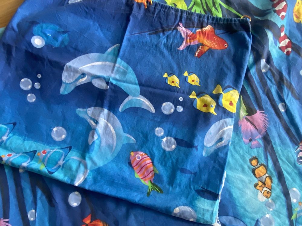 Śpiworek dla dziecka przedszkole zlobek rybki morze śpiwór