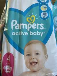 2 упаковки Pampers active baby 4 по 49 шт