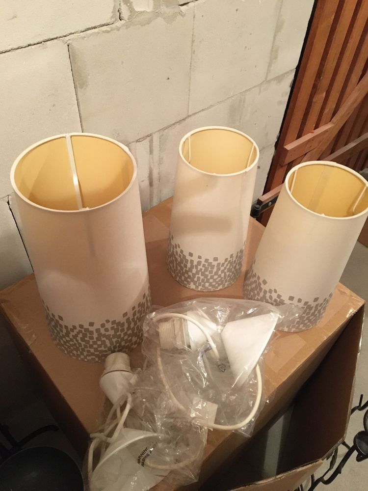 Zestaw trzech lamp