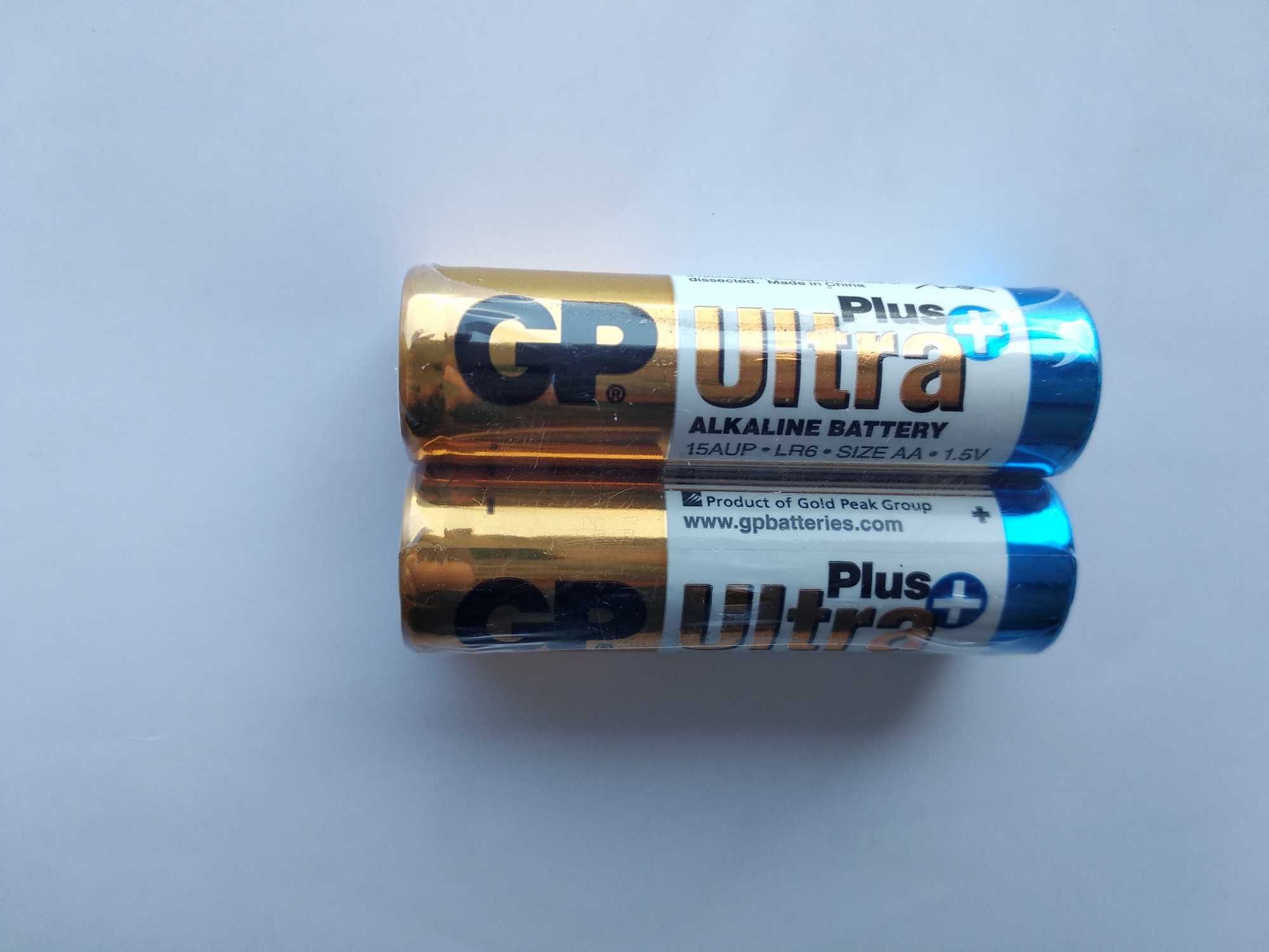 Усиленные батарейки GP ULTRA PLUS АА. Оригинал. 2 шт в упаковке