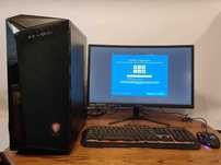 Komputer gamingowy MSI + monitor MSI panoramiczny 24 cale + mysz + kla
