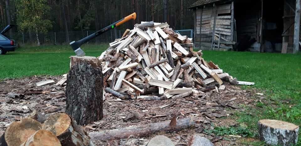 Drewno opałowe sosna świerk rąbane