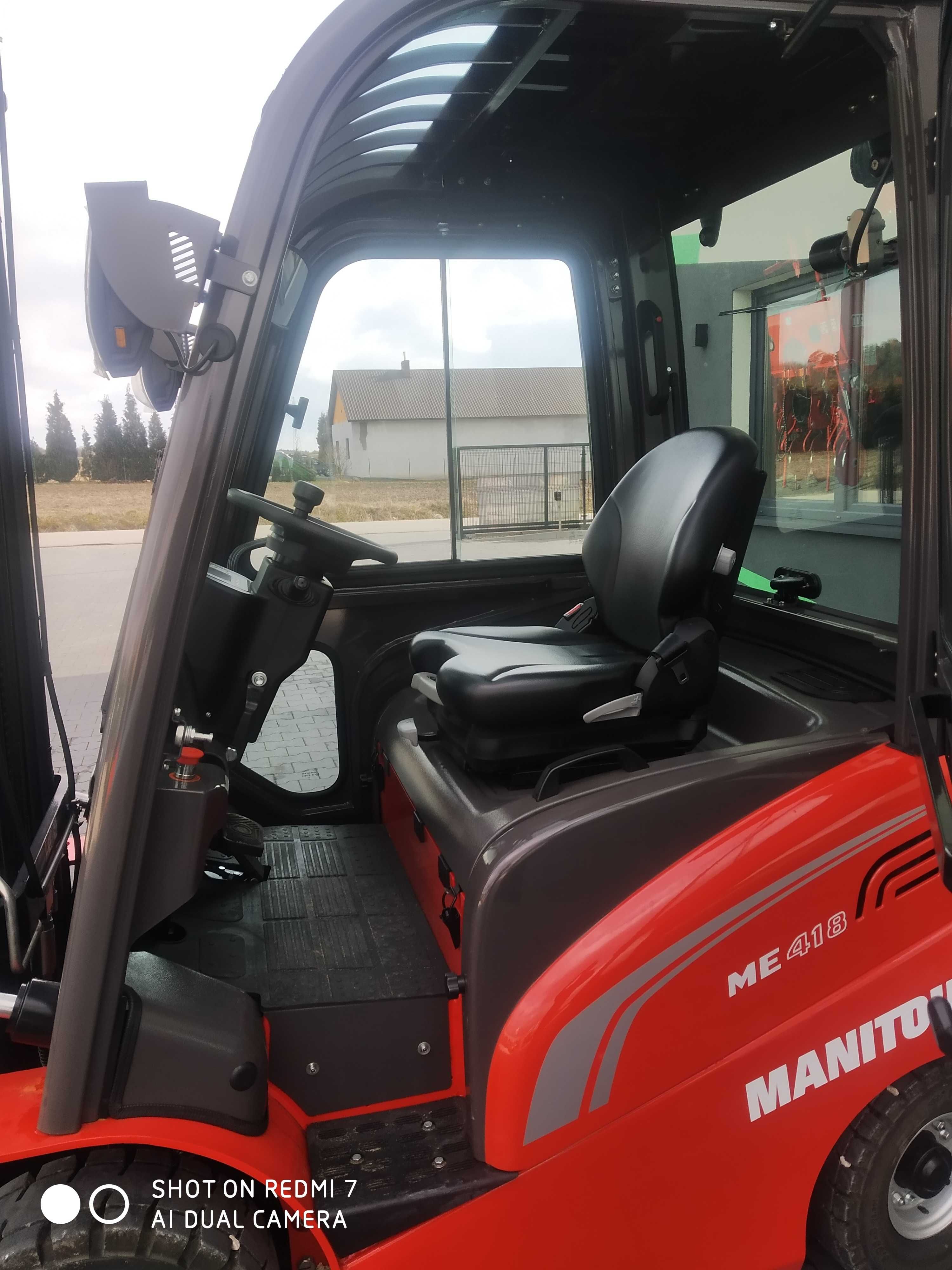 Wózek widłowy elektryczny MANITOU ME418 48V Triplex 6m NOWY!