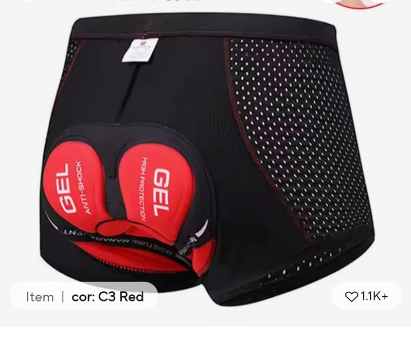 Calções ciclista L