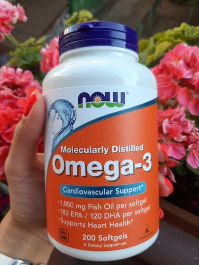 Омега мини Now Foods Omega-3 180 EPA/120 DHA рибій жир 100 200 500