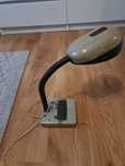 Lampa na biurko, gięty pałąk, 1992r PRL radziecka