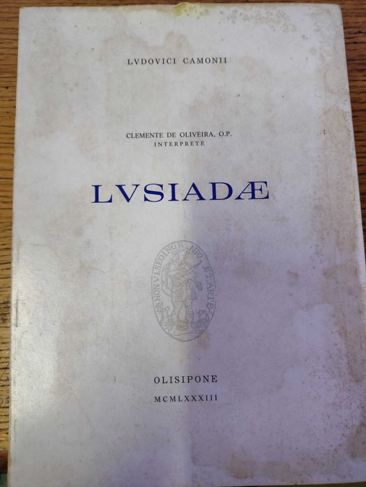 Livro LUSIADAE de Lvdovici de Camonii, Clemente de Oliveira Interprete