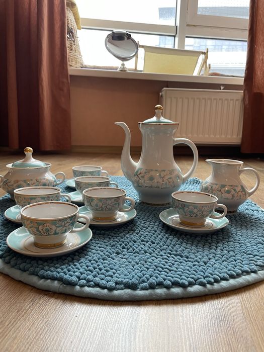 Кавовий фарфоровий сервіз довбиш рсср