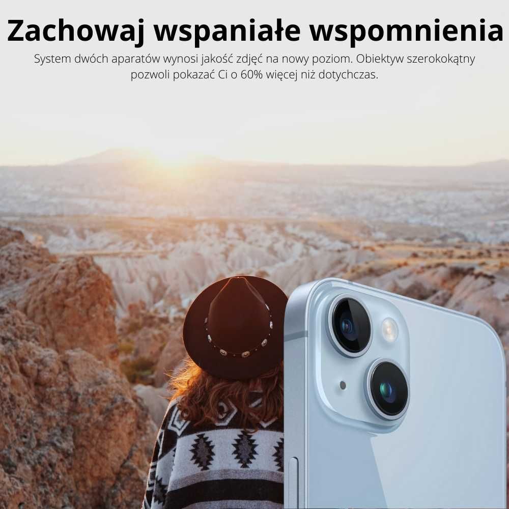 SUPER OKAZJA iPhone 14 128 GB Midnight / Gwarancja / Raty 0% / Kraków