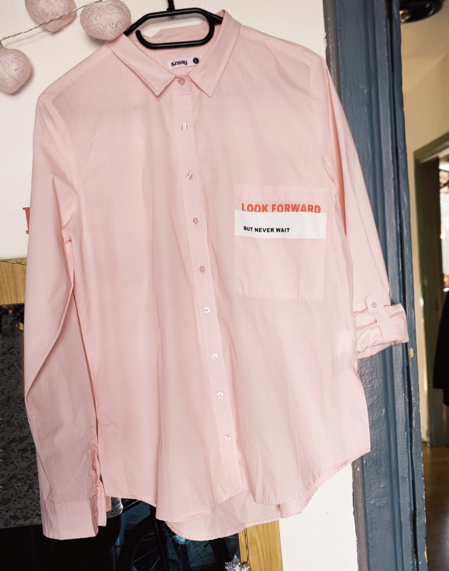 Różowa koszula L-XL
