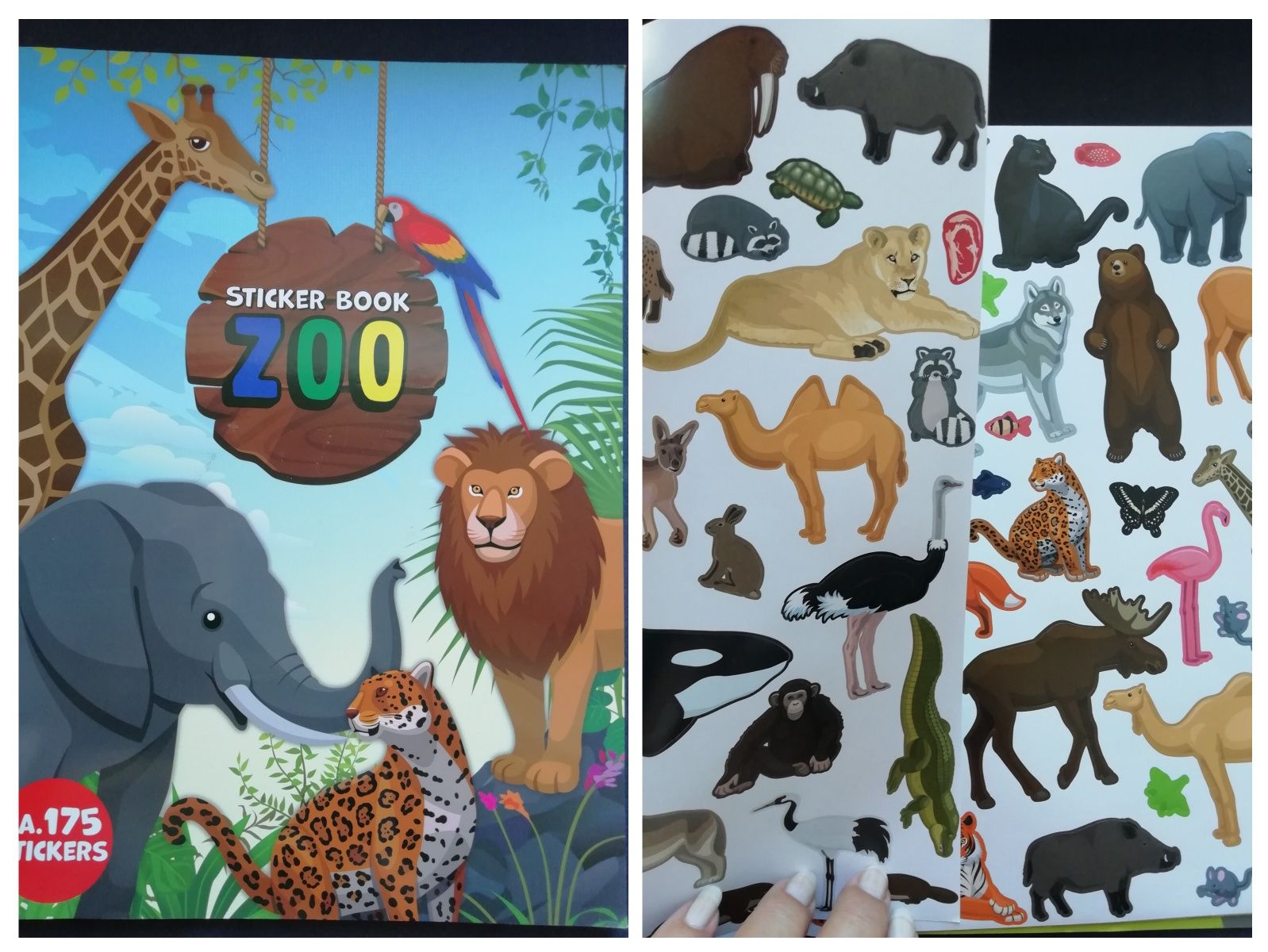Большая книга стикеры "Зоопарк на диване " печати