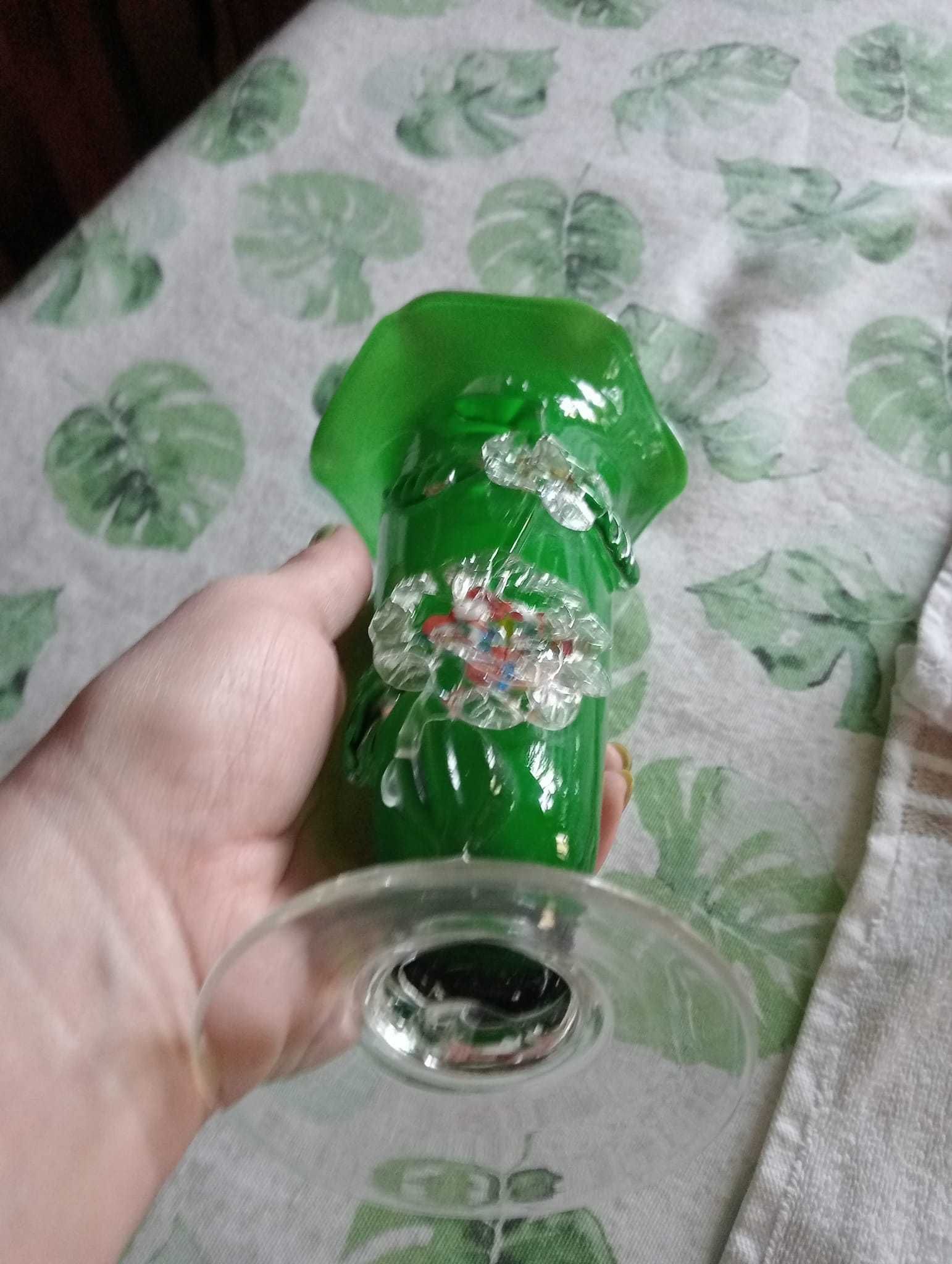 Vaso vidro verde