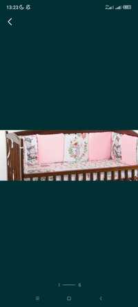 Бортики в детскую кроватку - подушки и 2 комплекта чехлов на бортики