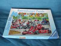Puzzle Ravensburger 100 gokart, wyścigi kartingowe, duże puzzle, kompl