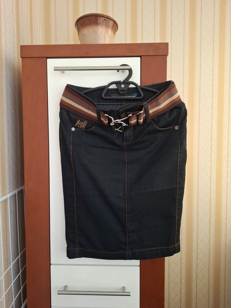Крута котонова спідниця Emporio Armani,  р.S-M