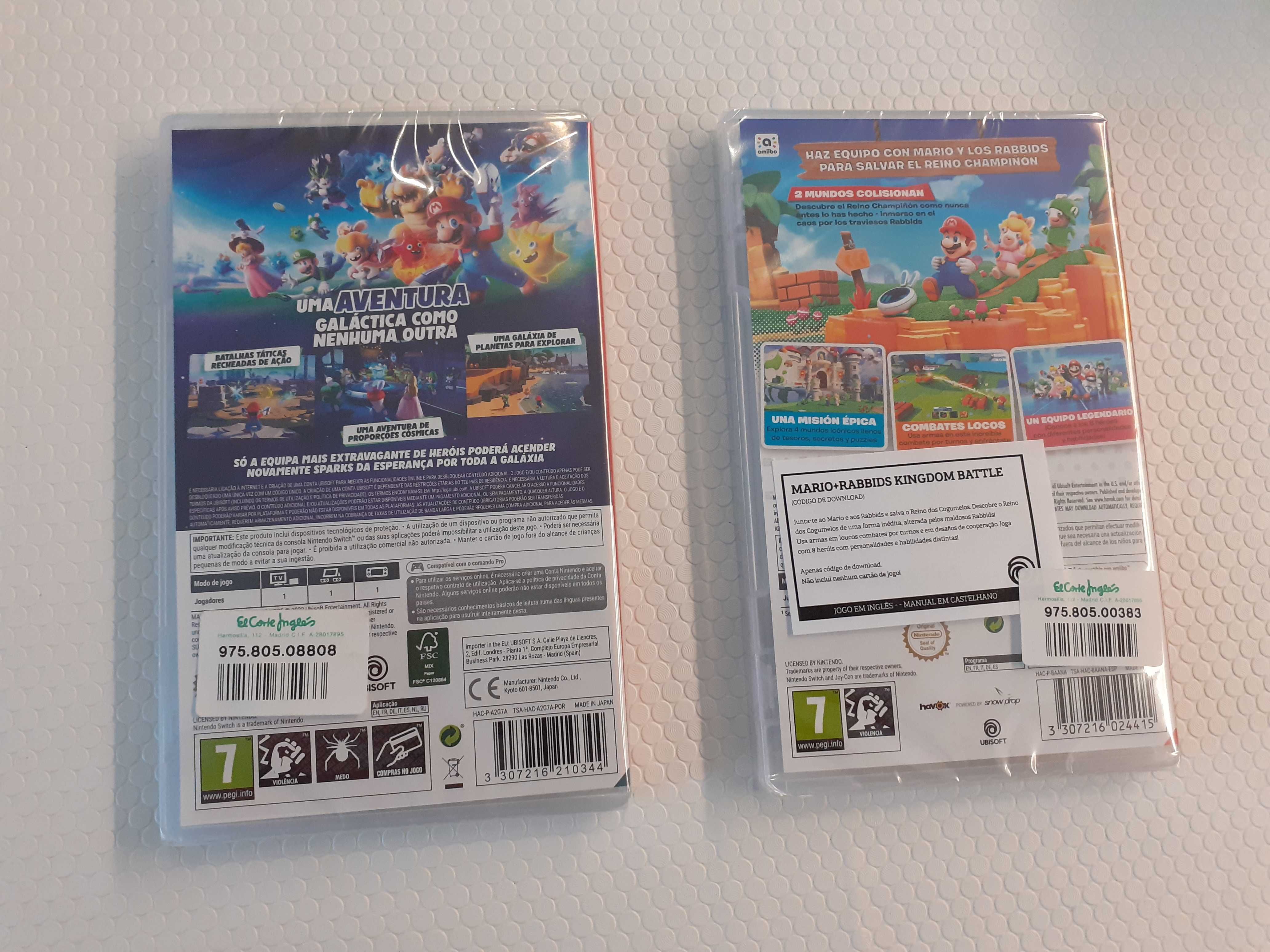 Mario+Rabbids Kingdom Battle e Sparks of Hope Nintendo Switch