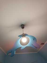 Lampa delfin niebieska