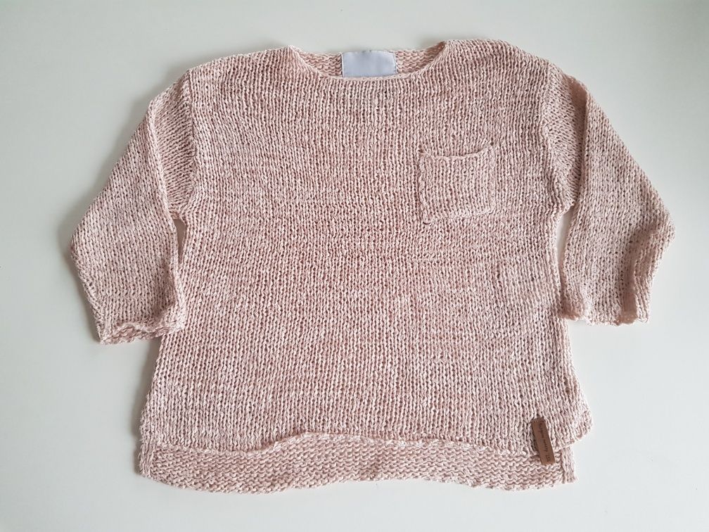 Luźny sweter oversize r. 104