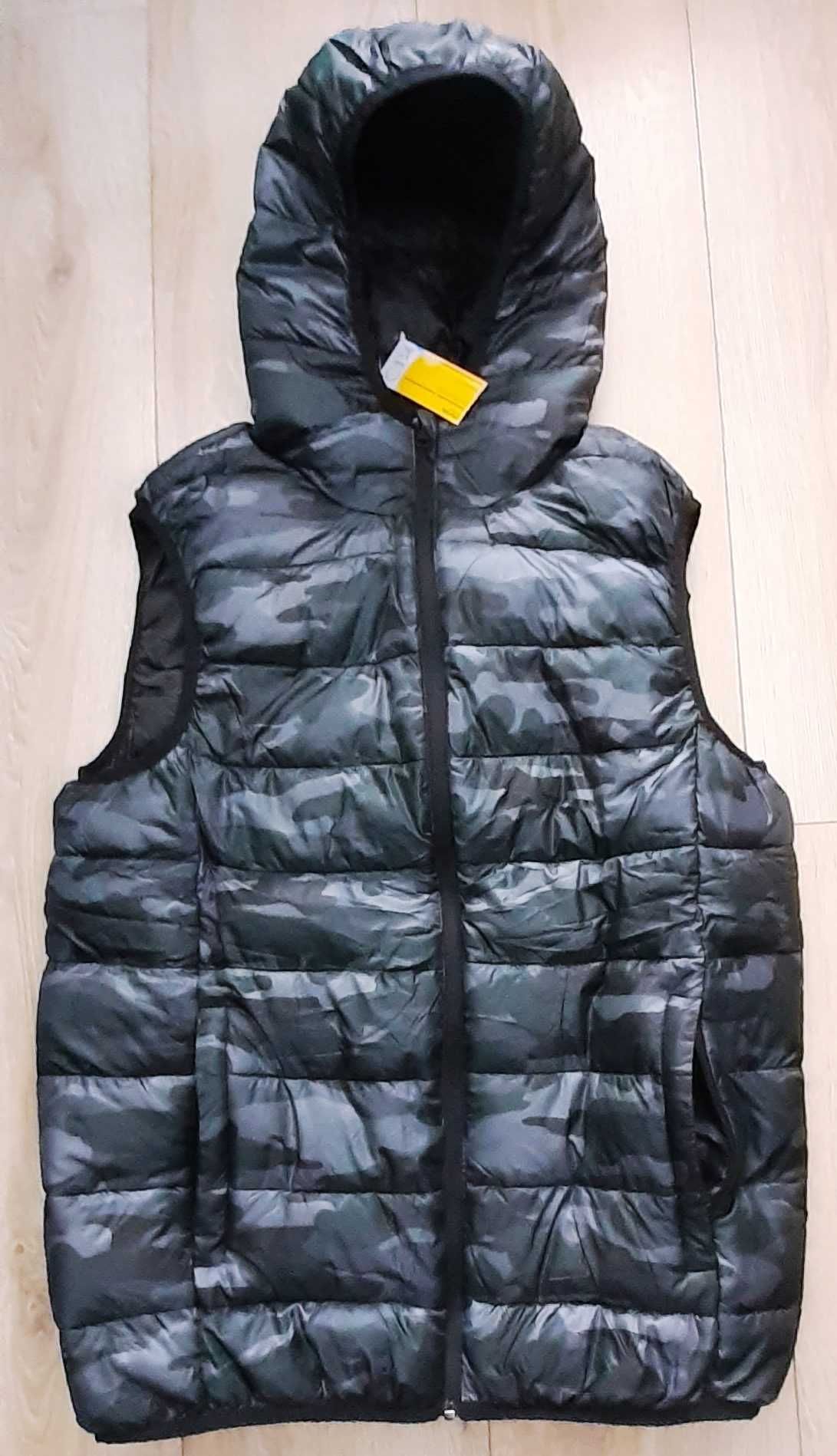 Bezrękawnik męski z kapturem XL
