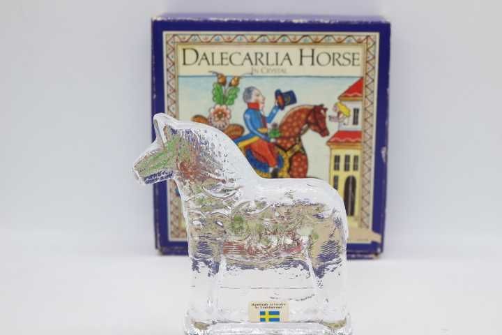 Cavalo Lindshammar Sweden Cristal "Dalecarlia Horse" 10 cm