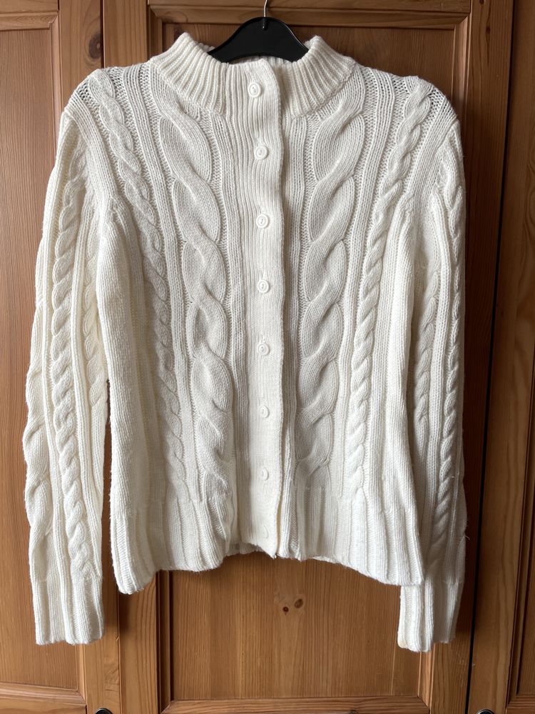 Sweter cpm damski S 36 kremowy ciepły