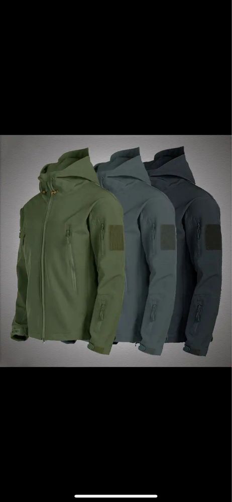 Тактична куртка Softshell military black/green