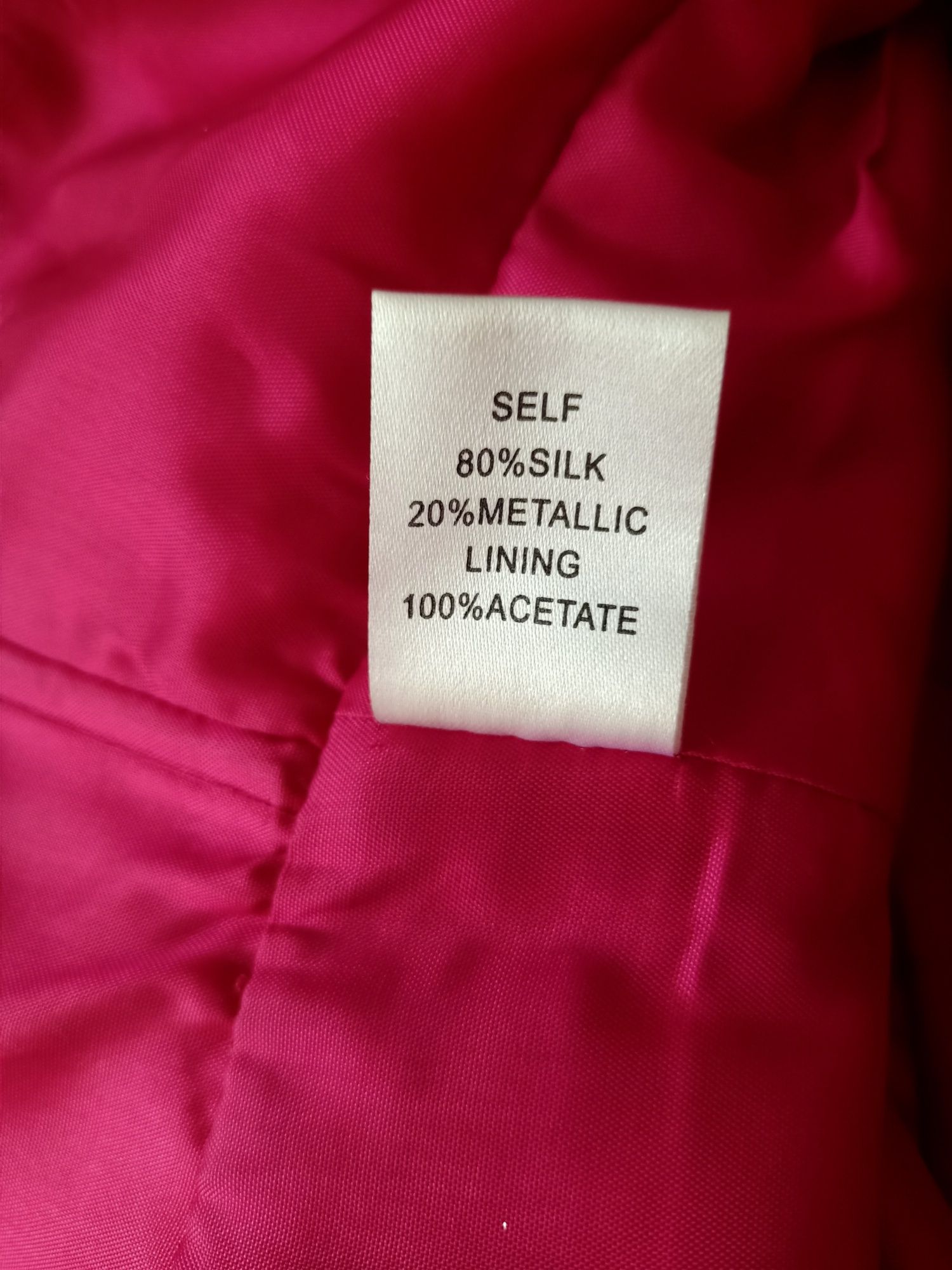 OC by OC sukienka r. 4  S 36 jedwabna metalizowana jak nowa