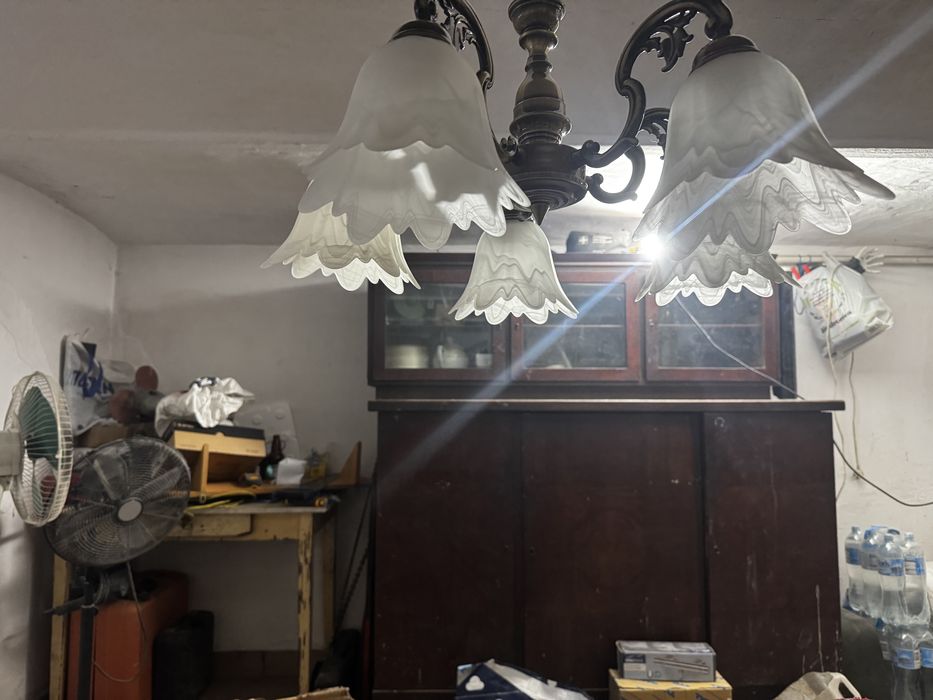 Lampy Lamkur - żyrandol + 4 kinkiety